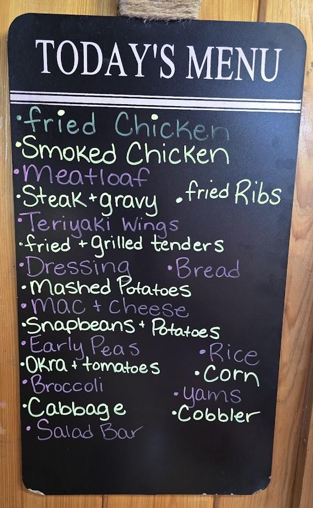 Oneal's Country Buffet Menu image 1